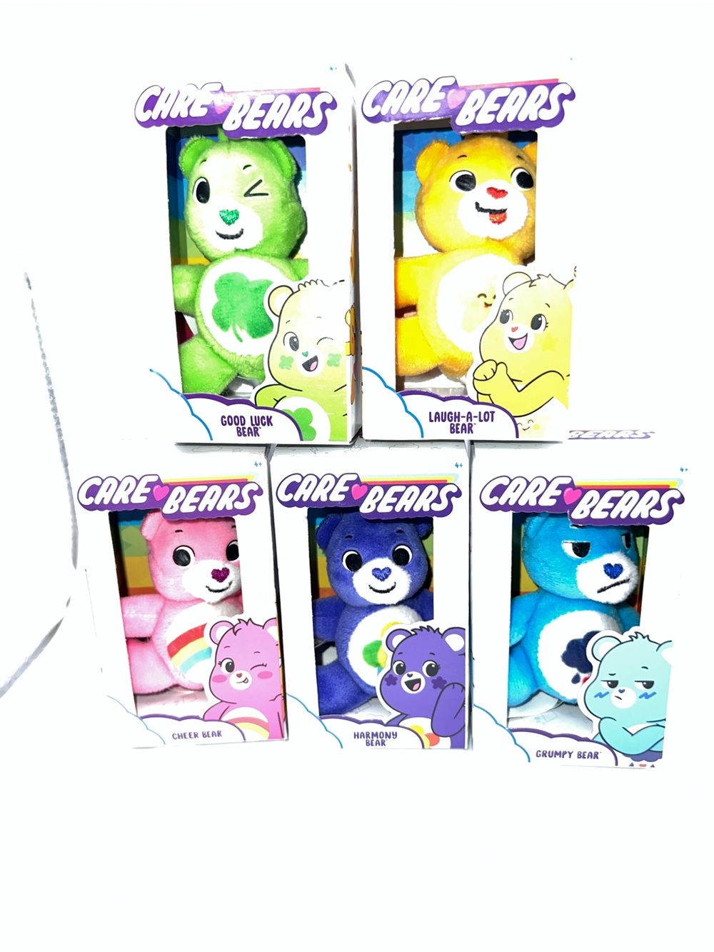 Set of 5 Care Bears Micro Plush toys